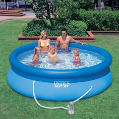 Intex Easy Set up Inflatable Portable Above Ground Round Pool for Outdoor Family Swimming Pool