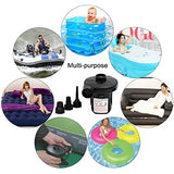 Portable Electric Air Pump Quick Fill with 3 Nozzles for Inflatable Swimming Pool