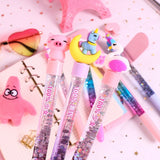 Random Creative Fairy Stick Cute Cartoon Star Oil Quicksand Magic Dazzle Color Neutral Gel Ink Pen