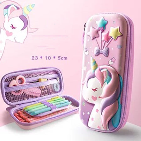 3D Hardtop EVA Pencil Case Cartoon Character Pen Bag for Stationery Gift Pouch School Supplies