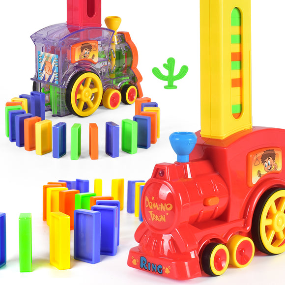 SC8342 Domino Train Toy Set (60pcs Colorful Dominos)