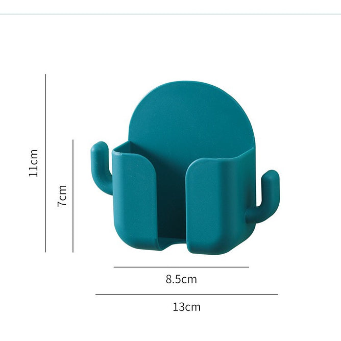 Multifunction Wall Mounted Remote Control Mobile Phone Plug Charging  Wall Holder