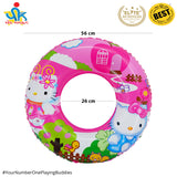 22 Inches Inflatable Cartoon Character Swim Ring Floater for Kids Boys and Girls