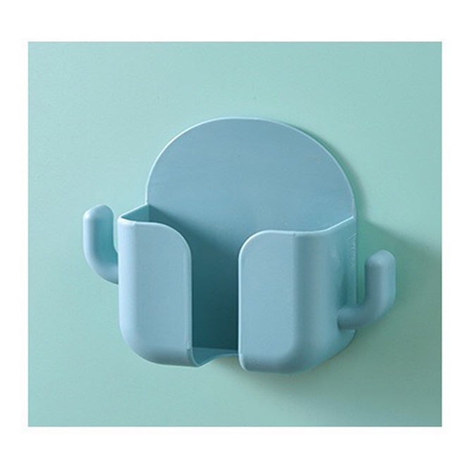Multifunction Wall Mounted Remote Control Mobile Phone Plug Charging  Wall Holder