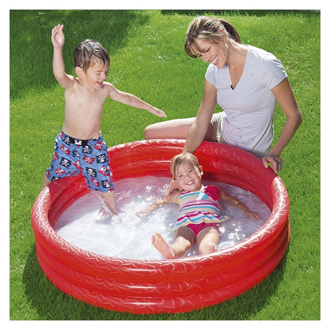 Bestway 51025 Splash And Play 3 Ring Play Above Ground Pool for Outdoor Kiddie Swimming Pool