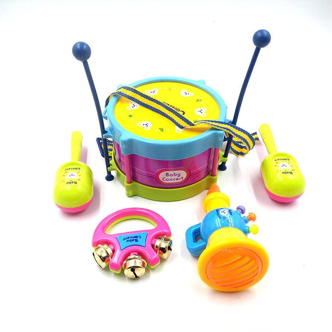 5pcs/set Musical Instrument Kids Music Toys Roll Drum Musical Instruments Toy for Children
