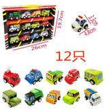 Mini Pull Back car Toy Set Collectible Model Cartoon Pocket Car best gift for Kids