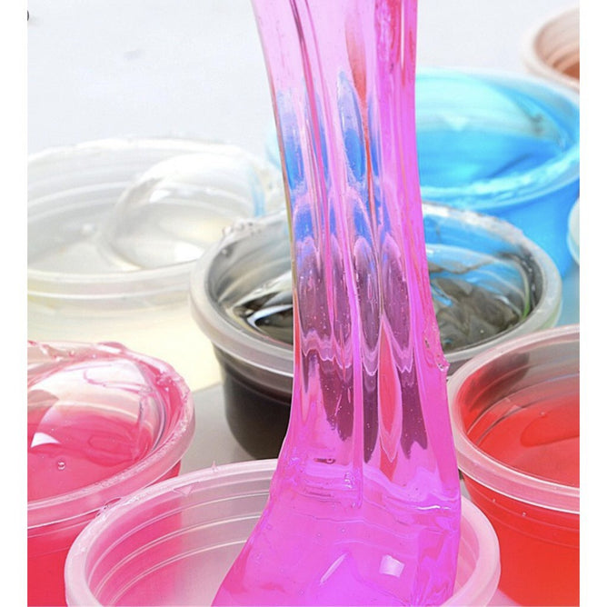 12 in 1 Color Crystal Mud Slime that can blow or Make Bubble Toys for Kids