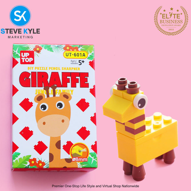 DIY Creative Building Blocks Pencil Sharpener Stationery Kindergarten Kids Puzzle Toy