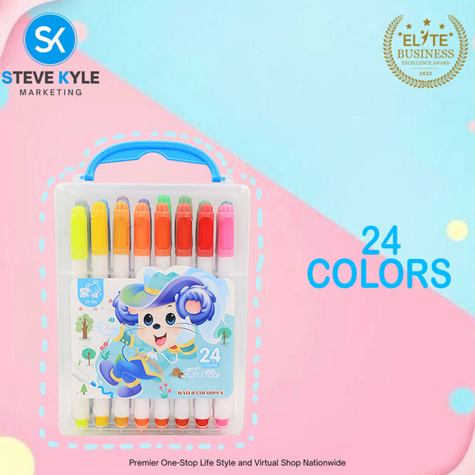 Creative Kindergarten Coloring Mini Water Color Pen Washable Art Color