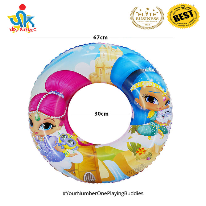 26 Inches Inflatable Cartoon Character Swim Ring Floater for Kids Boys and Girls