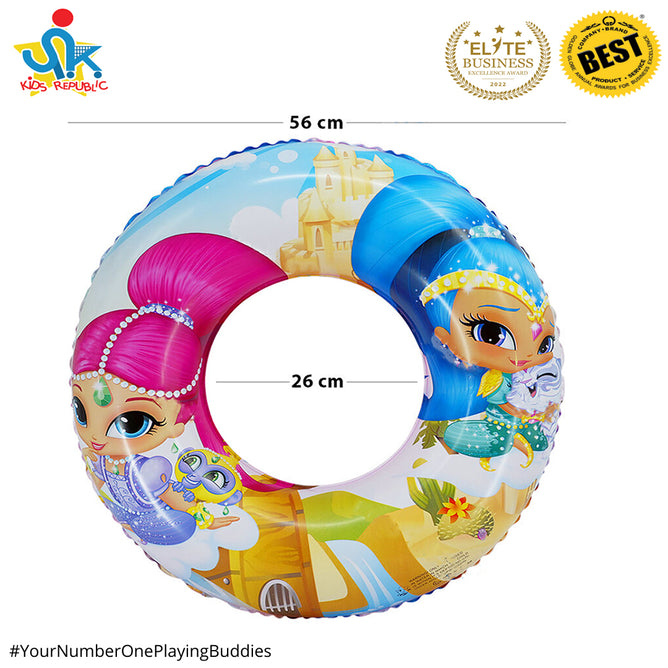 22 Inches Inflatable Cartoon Character Swim Ring Floater for Kids Boys and Girls