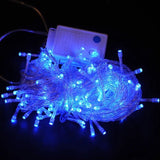 10M-100L LED String Christmas Lights With End Connector Transparent Wire