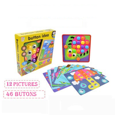 1802 Learn and Play 3D Colorful Button Idea Toy - Educational Learning Tool