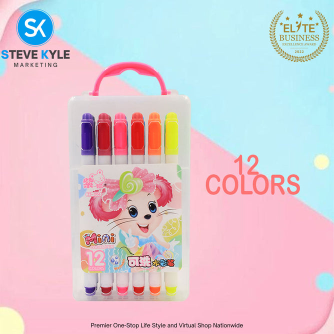Creative Kindergarten Coloring Mini Water Color Pen Washable Art Color