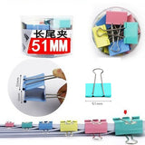 Metal Colored Binder Clip for Office & home Supply Stationery Paper File Document Clip