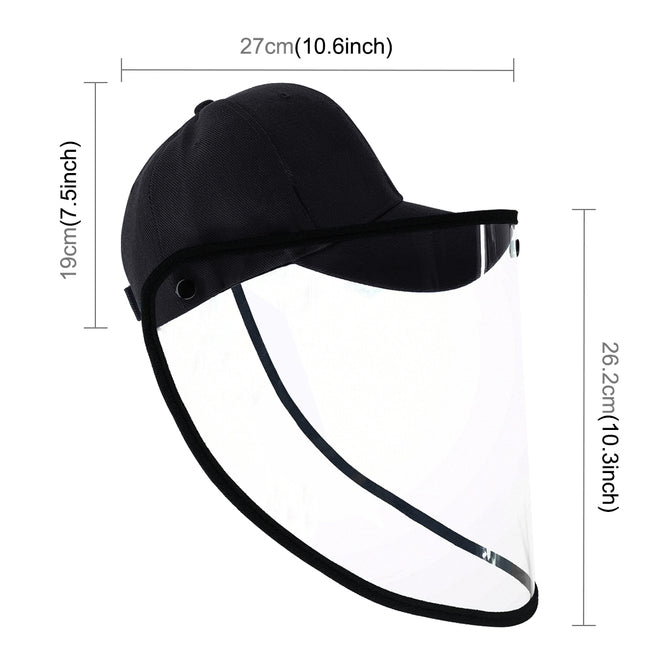 PULUZ PU463 Anti-Saliva Splash Anti-Spitting Anti-Fog Anti-Oil Protective Baseball Cap Mask Removable Face Shield