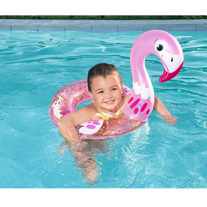 Bestway Inflatable Shimmer n Float Swimming Ring Glitter for Kids