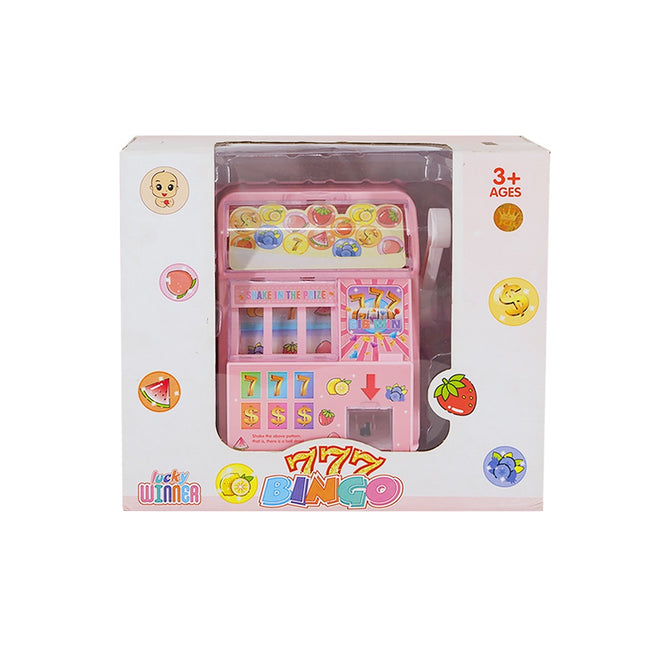 Educational Lucky Slot Mini Gashapon and Lottery Machine Toy Set for Boy and Girl