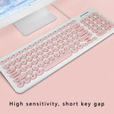 96 Keys D520 Universal Round Key Computer USB Wired Keyboard Mini Portable Ergonomical