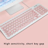 96 Keys D520 Universal Round Key Computer USB Wired Keyboard Mini Portable Ergonomical