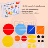 Early Learning Montessori Animal Creative Jigsaw Puzzle Geometry Children Development Toys