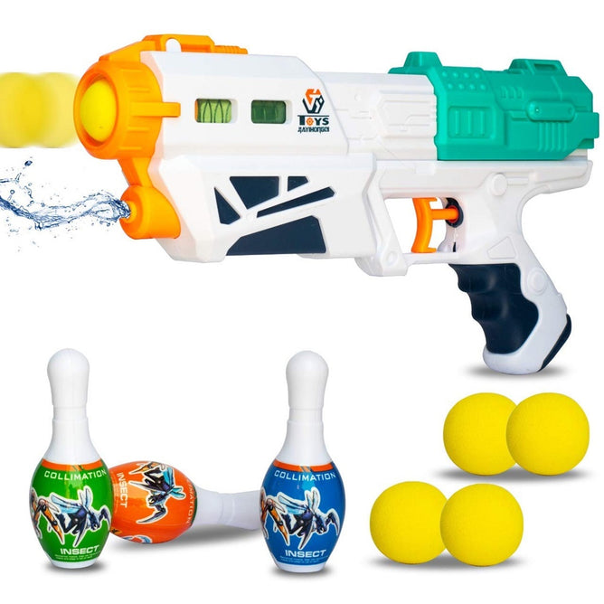 2 IN 1 Water Gun and Soft Ball Blaster Toys best gift for Kids