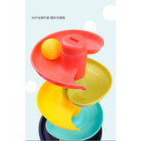 Early Educational Baby Toys 7 Layer Rolling Ball Track Slide Tower Young Children Baby