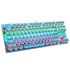 Leaven K550 Mechanical Keyboard 87-Key USB Wired Gaming Keyboard with RGB BackLights