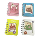 A7 4 Pieces Pocket Notebook Cute Cartoon Character Spiral Diary Notebook for Home & School Supply