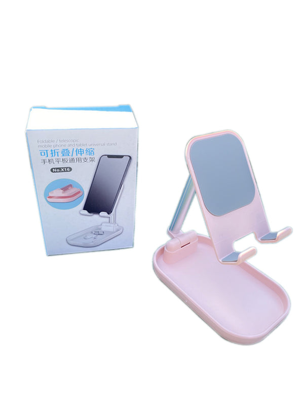 Foldable Portable Desktop Phone Holder Free Angle Adjustment Suitable for Phone and Tablets