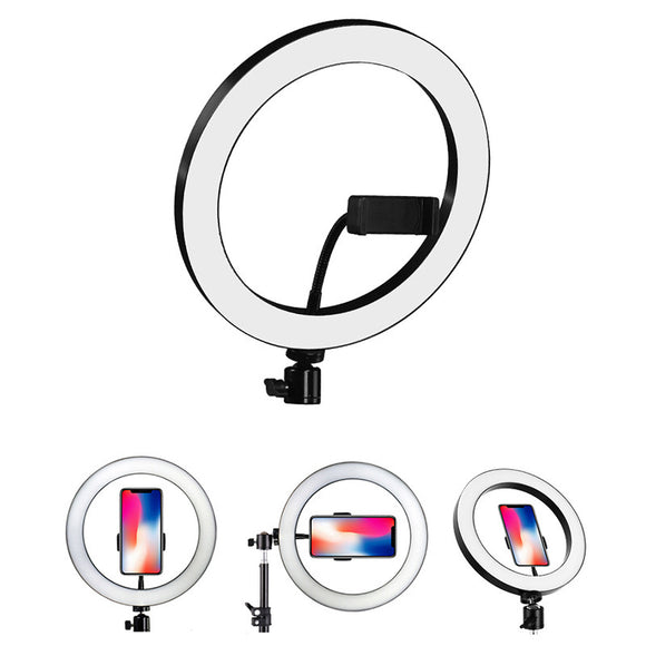 26 CM Professional Ring Light with Tripod Cold Shoe and Phone Holder