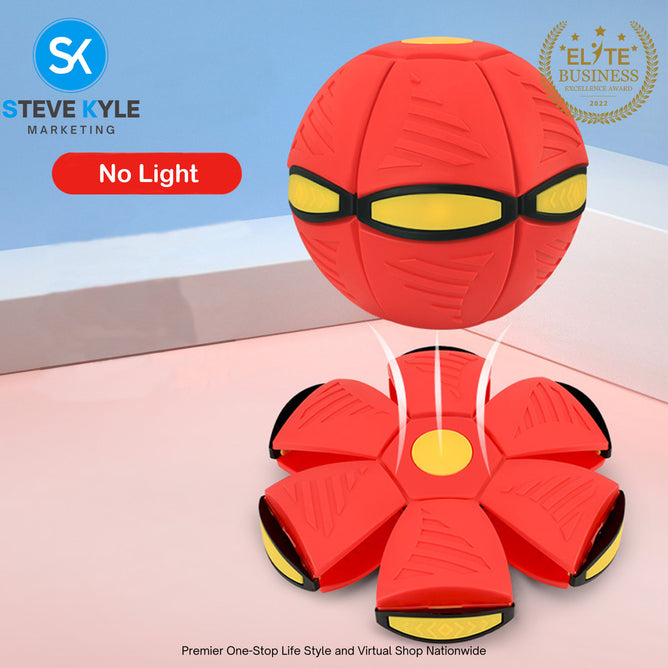 Magic UFO Flying Ball Throw Disc Ball with LED Light For Outdoor Kid's Sports Ball