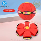 Magic UFO Flying Ball Throw Disc Ball with LED Light For Outdoor Kid's Sports Ball