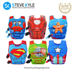 Cartoon Character Over the Neck Life Vest Jacket for Outdoor Water Sports Like Swimming Floating