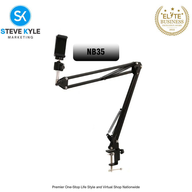 100% High Quality 360 Degree adjustable Lazy holder Long Arm Clip Bracket Phone & Microphone Stand