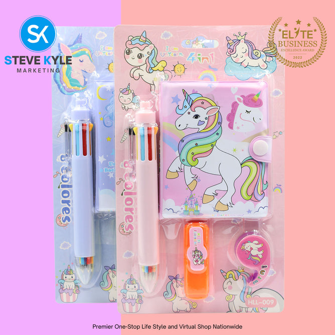 4in1 Cute Random Stationery School Supplies Set for Kids (1-SET ONLY)