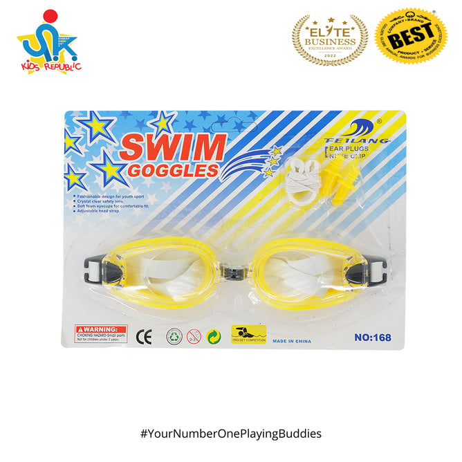 Kids Swimming Goggles Pool Beach Sea Swim Glasses with Ear Plug Nose Clip