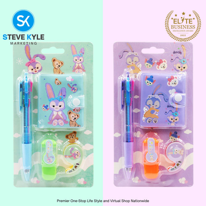 4in1 Cute Random Stationery School Supplies Set for Kids (1-SET ONLY)