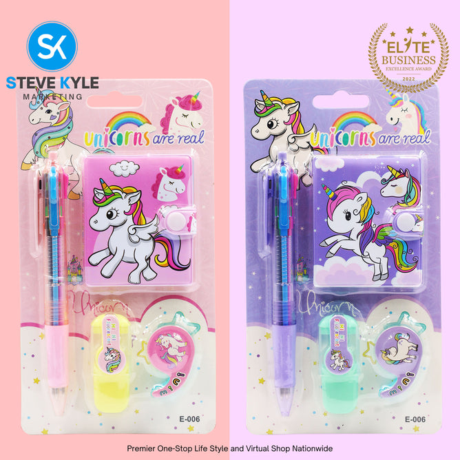 4in1 Cute Random Stationery School Supplies Set for Kids (1-SET ONLY)