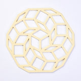 Hexagon Anti-hot Pad Silicone Bowl Drink Coffee Cup Pad Coasters Placemats Non-slip Dining Table Mats Kitchen Accessory