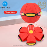 Magic UFO Flying Ball Throw Disc Ball with LED Light For Outdoor Kid's Sports Ball