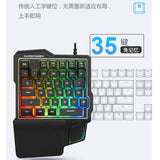 35 Keys One-Handed Keyboard Mouse Converter Combo for Smartphone PC PUBG Mobile Game Accessories