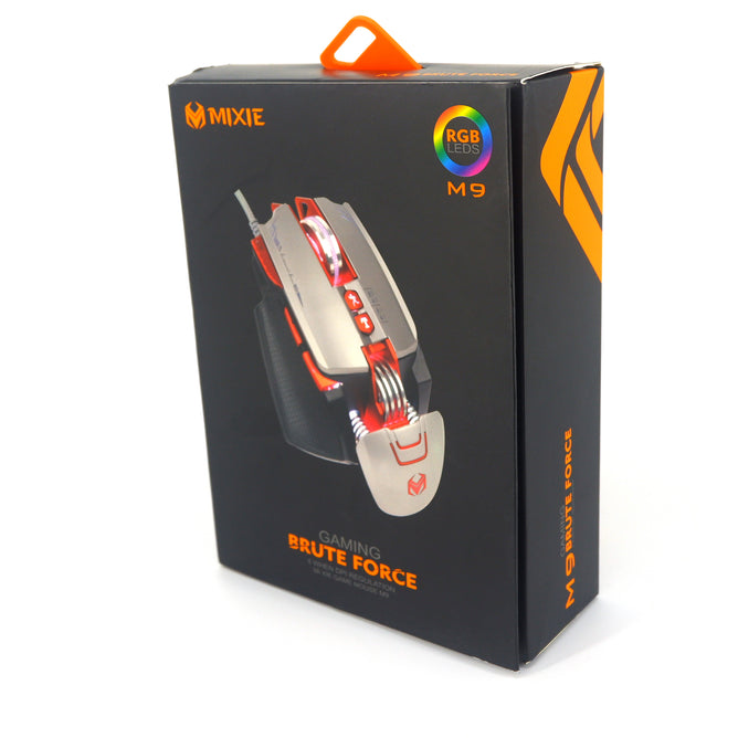 Mixie Wired Gaming Macro Programmable Design RGB Lighting Effect Mouse