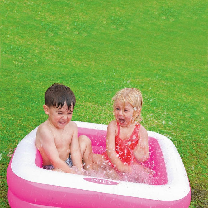 Intex Square Inflatable Swimming Pool for Kids Fun Outdoor Water Fun Summer Party