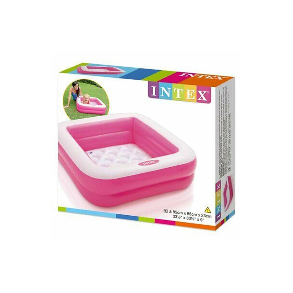 Intex Square Inflatable Swimming Pool for Kids Fun Outdoor Water Fun S ...