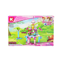 Dream Girls Elsa's Angel Castle and Anna's Dream Castle Mini Block Collectible Toys gift for Kids
