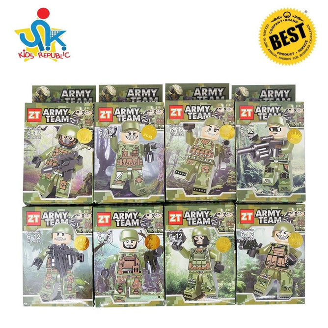 8 in 1 Heroes Assembles Mini Blocks Collectible Character Toys Gift Set for Kids