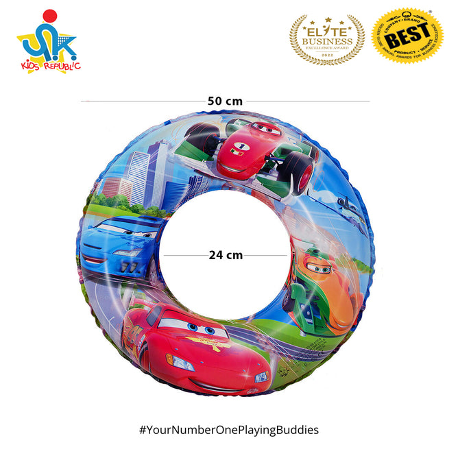 20 Inches Inflatable Cartoon Character Swim Ring Floater for Kids Boys and Girls