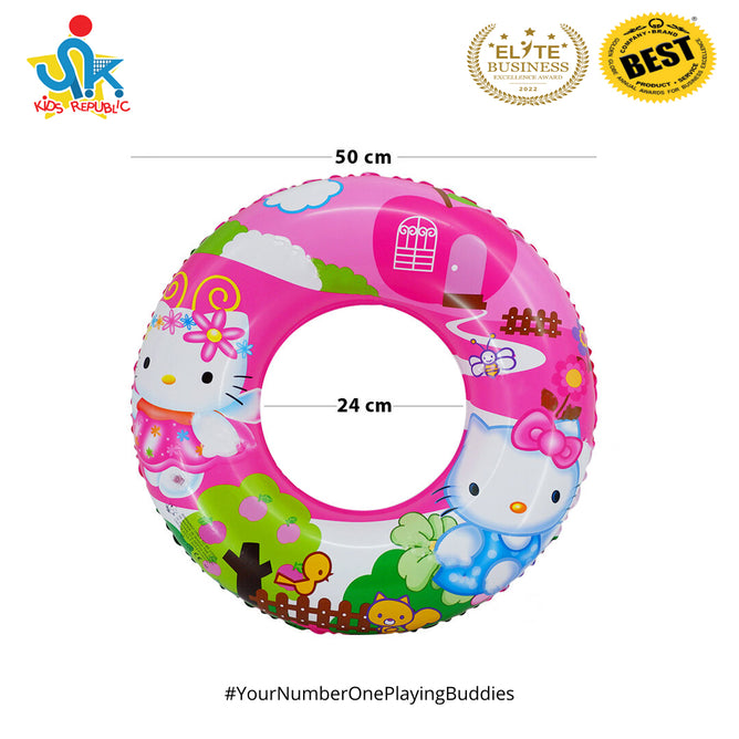 20 Inches Inflatable Cartoon Character Swim Ring Floater for Kids Boys and Girls